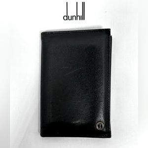 Dunhill Fine Leather Bi-Fold Business Card Case/Wallet - Black